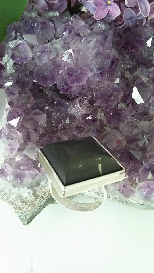 Сребърни пръстени с шунгит_Булман Шунгит_shungite.space