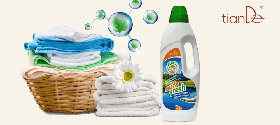Универсален перилен препарат за бели и цветни тъкани AURA Fresh - Image 3